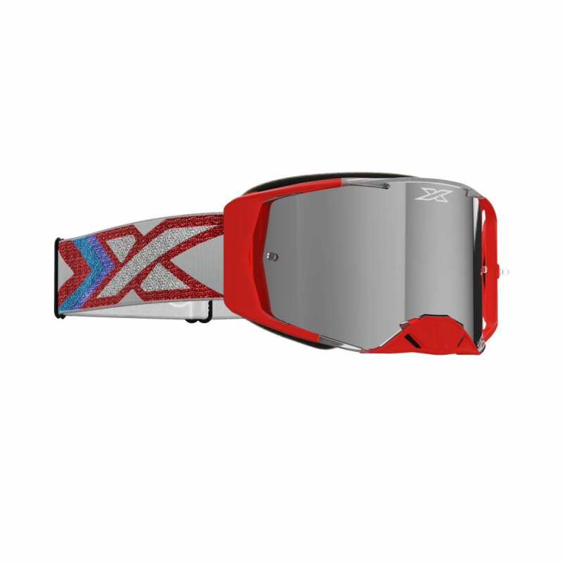 Óculos EKS Brand Lucid Lente XDO Espelhada Prata Cor Silver/Vermelho