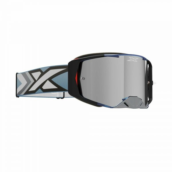 Óculos EKS Brand Lucid - Cor Azul Aço -Lente XDO Espelhada Prata