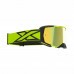 Óculos EKS Brand Lucid Race Face - Cor Amarelo Flu e Preto - Lente XDO Espelhada Dourada