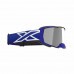 Óculos EKS Brand Lucid Race Face - Cor Azul Royal e Branco - Lente XDO Espelhada Óculos EKS Brand Lucid Race Face - Cor Azul Royal e Branco - Lente XDO Espelhada