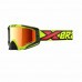 Óculos EKS Brand EKS-S - Cor  Amarelo Fluorescente, Preto e Varmelho Flo - Lente Espelhada Dourada