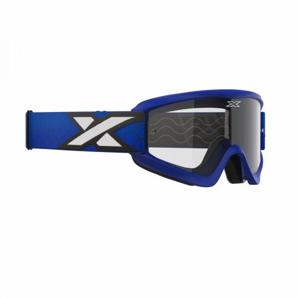 Óculos EKS Brand GOX Flat-Out, Cor Azul Royal - Lente Transparente