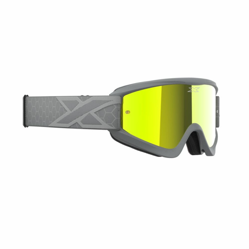Óculos EKS Brand GOX Flat-Out Mirror - Cor Cinza - Lente Espelhada Amarela