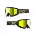 Óculos EKS Brand GOX Flat-Out Mirror -Cor Preto e Dourado Metálico - Lente Espelhada Amarela