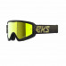 Óculos EKS Brand GOX Flat Out Mirror Lente Espelhada Dourada Metálico Cor Preto/Ouro
