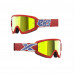 Óculos EKS Brand GOX Flat Out Mirror Lente Espelhada Dourada Cor Vermelho/Branco/Azul
