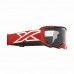 Óculos EKS Brand Lucid Race Face - Cor  Vermelho e Branco - Lente XDO Transparente